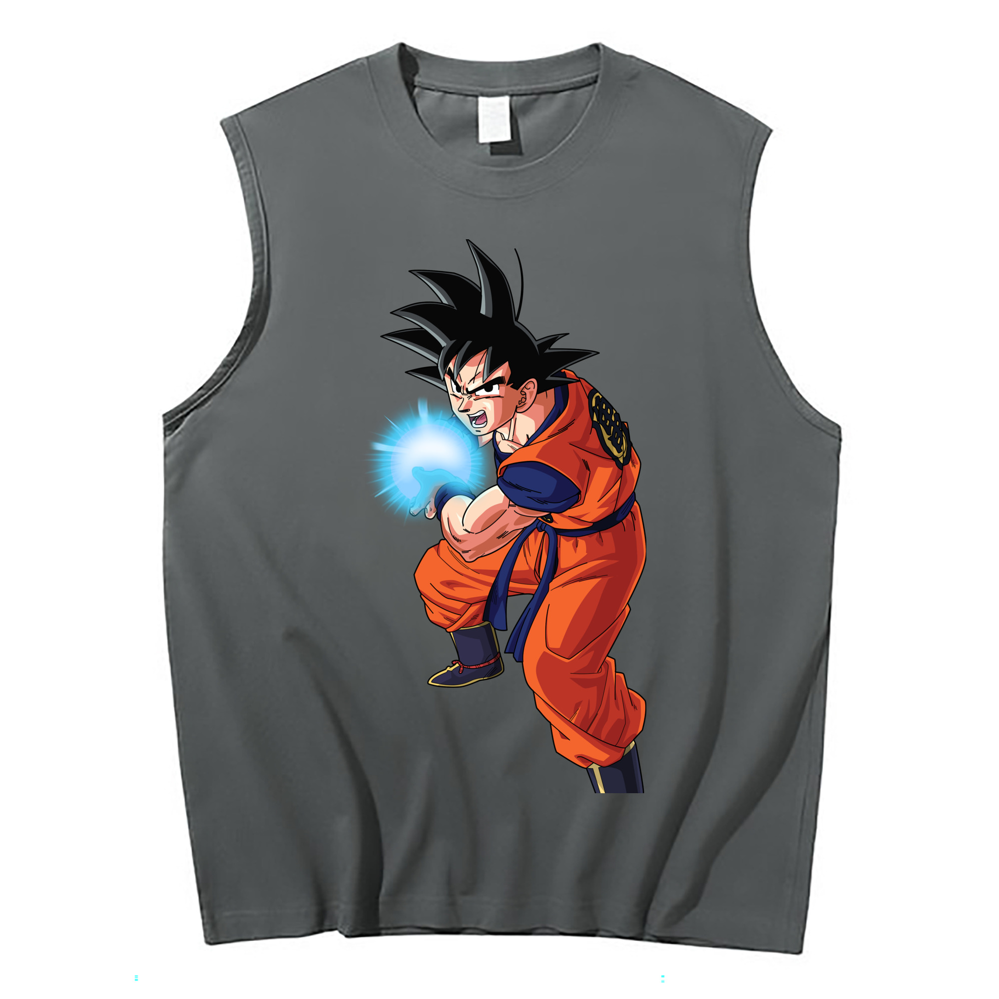 （画像用） ドラゴンボール 孫悟空（そん ごくう）Son Goku カカロット DRAGON BALL Kakarotto コットン100％タンクトップ（フロントプリント）
